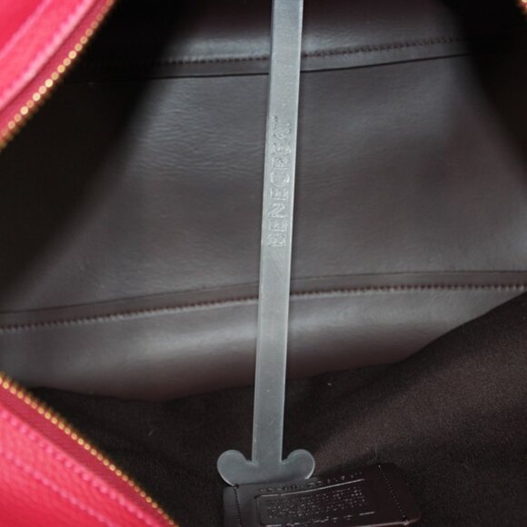 Coach Pebbled Leather Zip-Top Tote Bag – Fuchsia (B1922-69424) - Picture 6 of 8